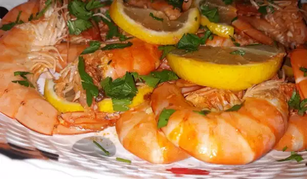 Pan-Fried King Prawns with Butter