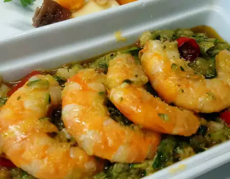 Shrimp with Zucchini