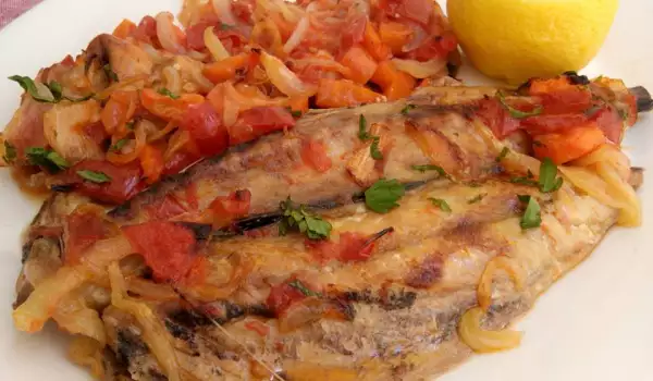 Mackerel with Vegetables in the Oven