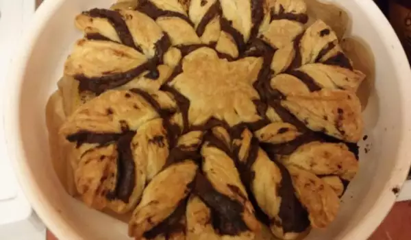 Sweet Puff Pastry and Chocolate Loaf