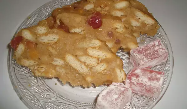 Cake with Biscuits and Turkish Delight