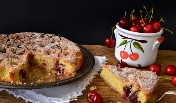 Cherry and Almond Flour Cake