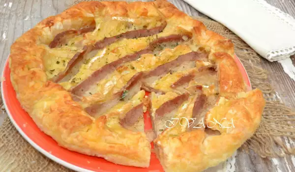 Savory Pie with Camembert and Bacon