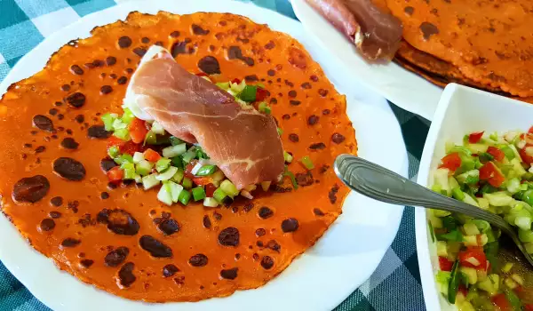 Savory Gazpacho Pancakes