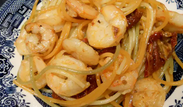 Spaghetti with Shrimp and Garlic
