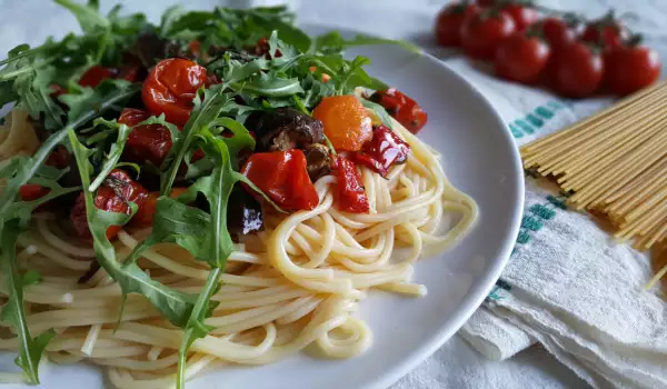 Spaghetti with Grilled Vegetables