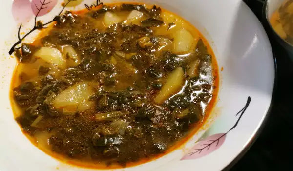 Vegan Potato and Spinach Stew