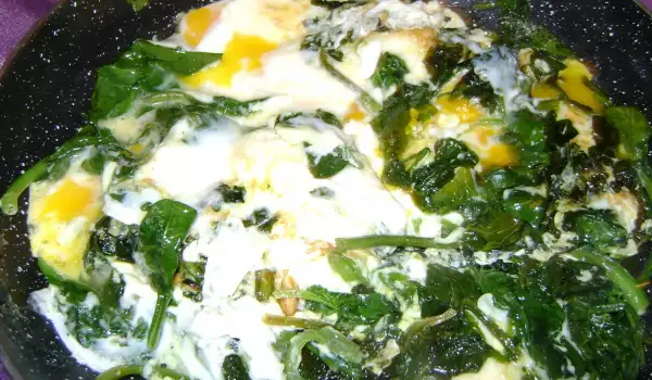 Fresh Spinach with Eggs