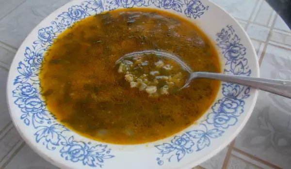 Rice and Spinach Soup