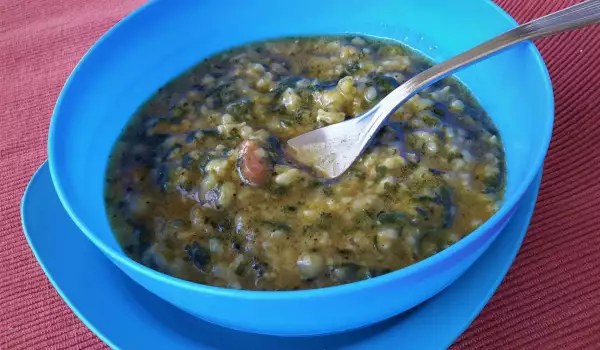 Spinach and Rice Stew