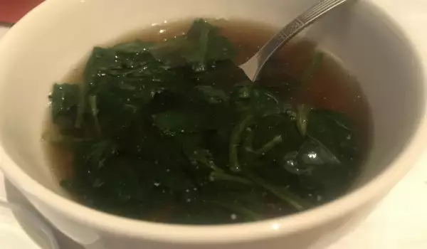 Spinach Soup from Frozen Spinach