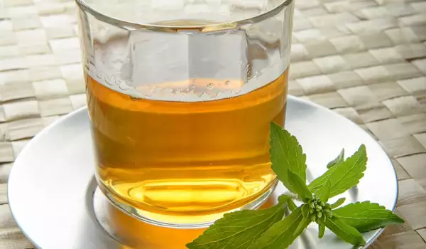 A drink with the sweetener stevia