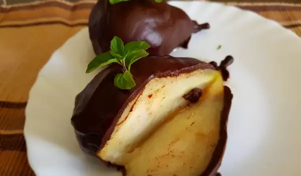 Chocolate Pears with Mint Flavor