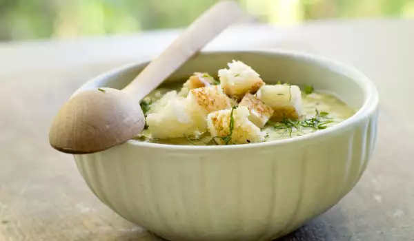 Cream of Pea and Potato Soup