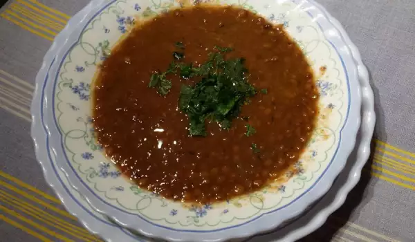 Easy Lentil Soup with Dock