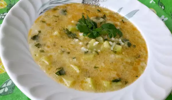 Zucchini Soup with Rice