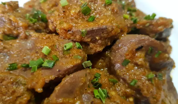 Pork Kidneys with Dried Tomato and Beer Sauce