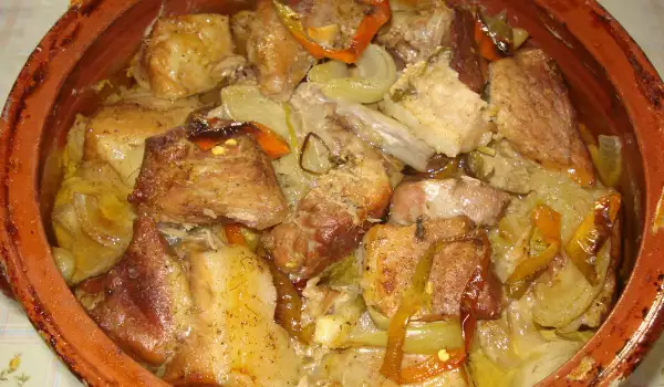 Pork Kebab in a Clay Pot (My Grandma's Recipe)