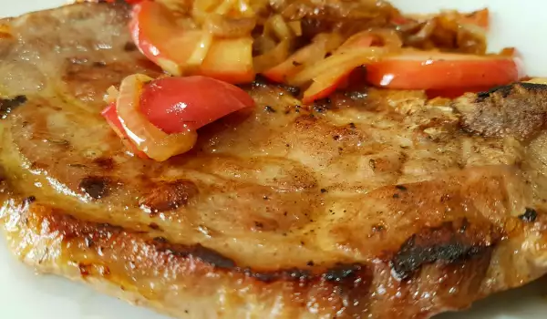 Pork Steaks with Apples and Onions