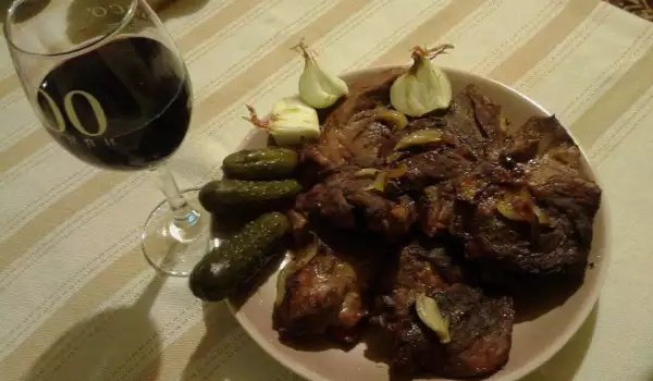 Pork Steaks with Wine