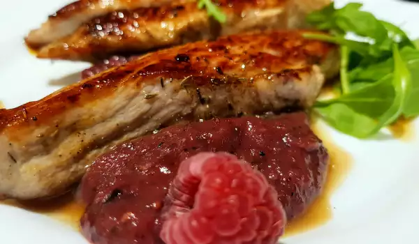 Tender Pork with Raspberry Sauce