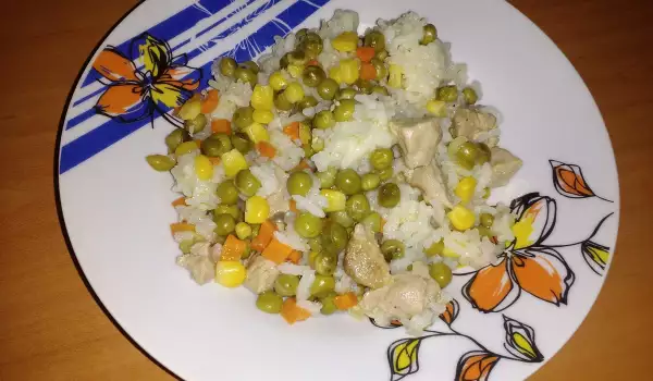Pork with Rice and Vegetables