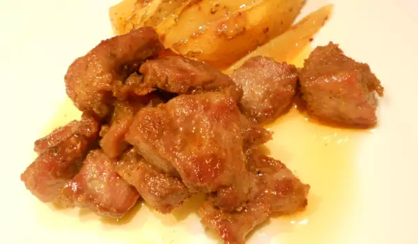 Pan-Fried Pork Bites (Greek Recipe)