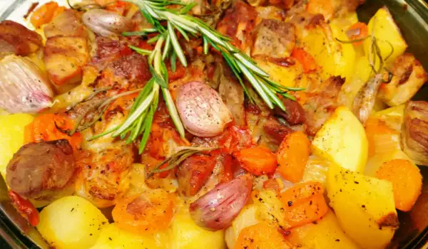 Oven-Baked Pork with Rosemary