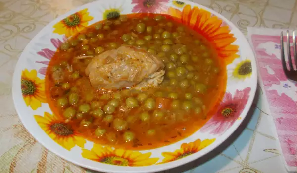 Pork with Canned Peas