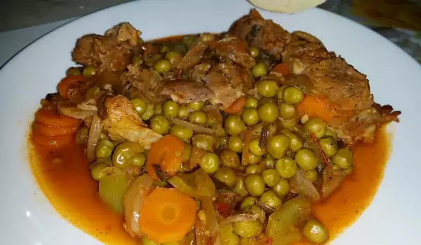 Pork with Peas Stew