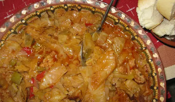 Pork with Cabbage and Rice