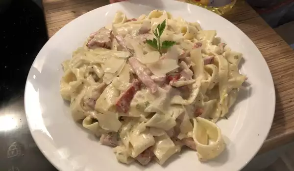 Tagliatelle with Bacon and Parmesan