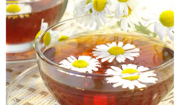 Herbal tea with chamomile