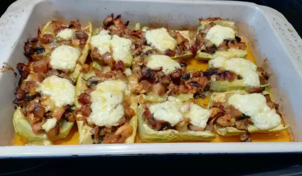 Zucchini with Bacon and Cheese