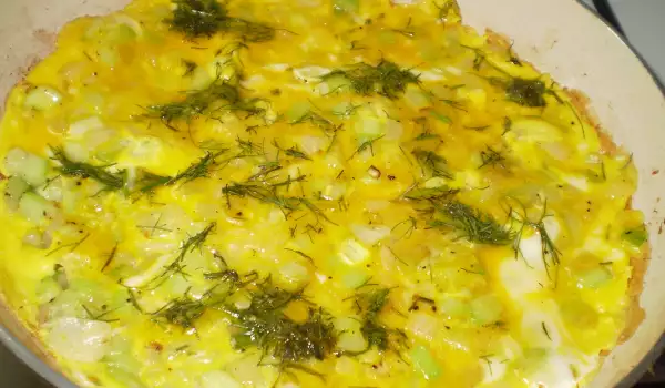 Zucchini with Eggs and Garlic