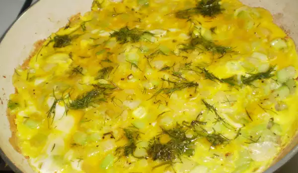 Zucchini with Eggs and Garlic