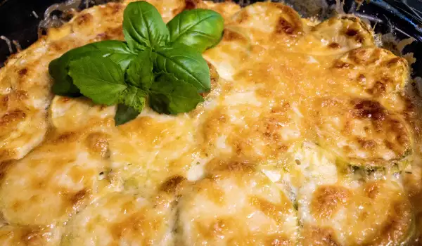 Oven-Baked Four Cheese Zucchini