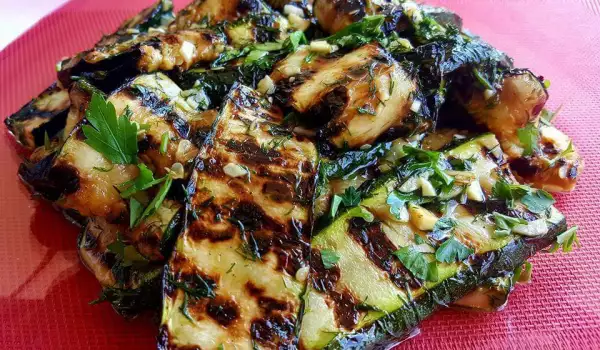 Marinated Zucchini on the Grill