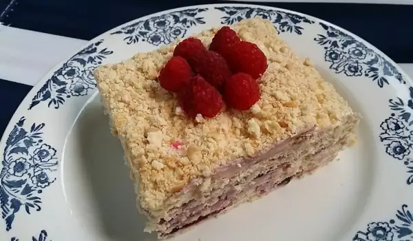 Medovik Cake with Biscuits
