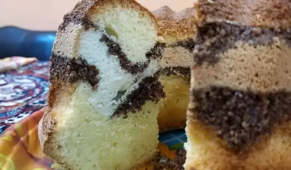 The Fluffiest Tricolor Sponge Cake