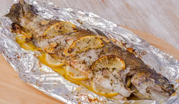Trout with Cream in Foil