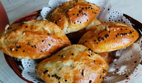 Turkish Pogaca Breads with White Cheese
