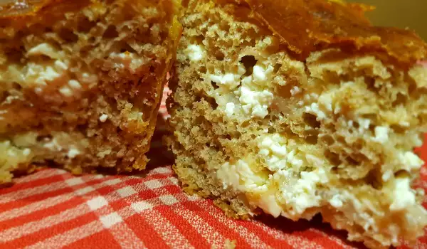 Bulgarian Feta Cheese Bread Loaf with Spelt Flour