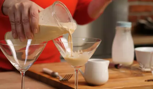 Cocktail with Whiskey, Coffee and Cream