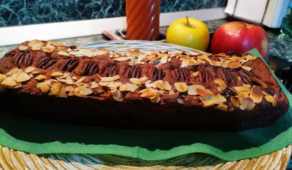 Vegan Apple and Nut Cake