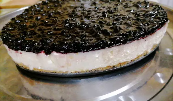 Vegan Cheesecake with Coconut Milk and Blueberries