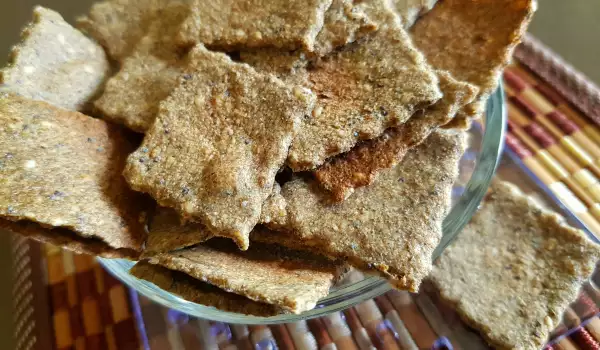Quinoa Crackers and Three Types of Seeds