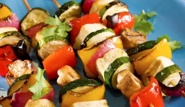 Vegetable Kebabs with Tofu