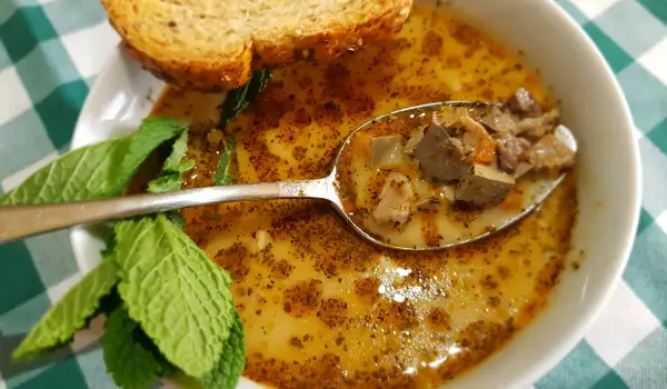 Easter Lamb Liver Soup with Thickener