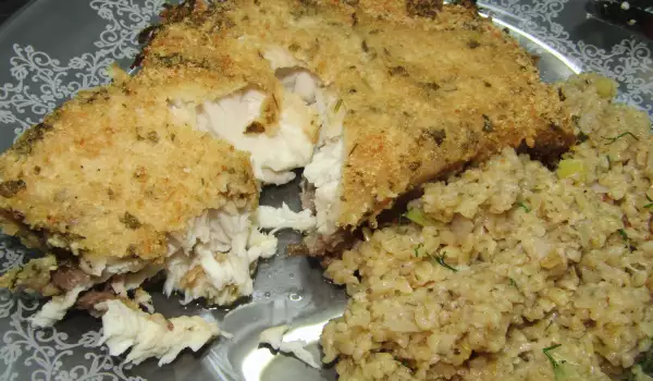 White Fish Fillets with a Parmesan Crust